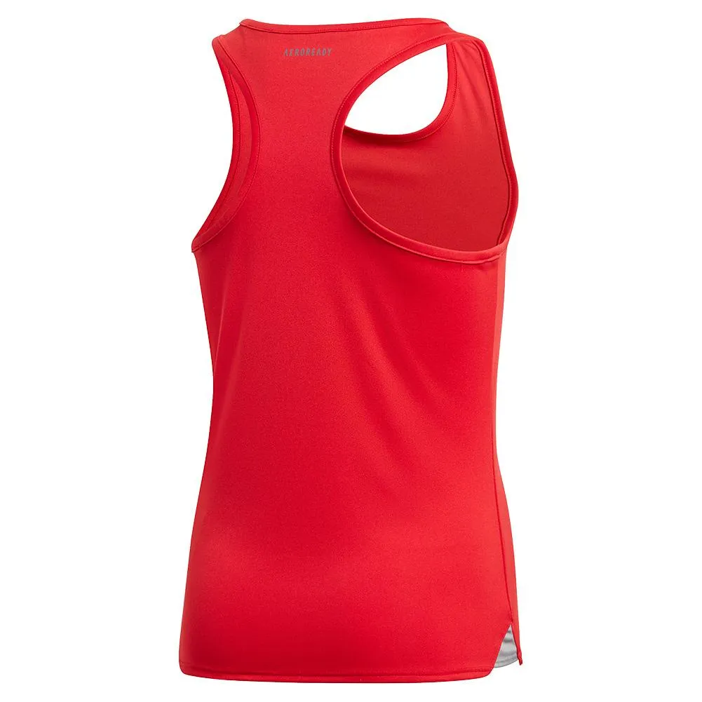 Girls' Club Tennis Tank Scarlet