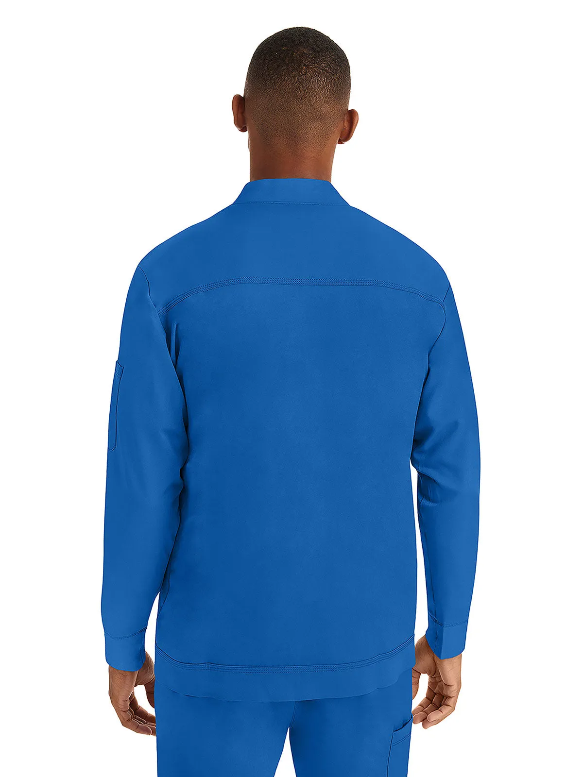 HH Works - Men's Michael Zip Front Solid Scrub Jacket