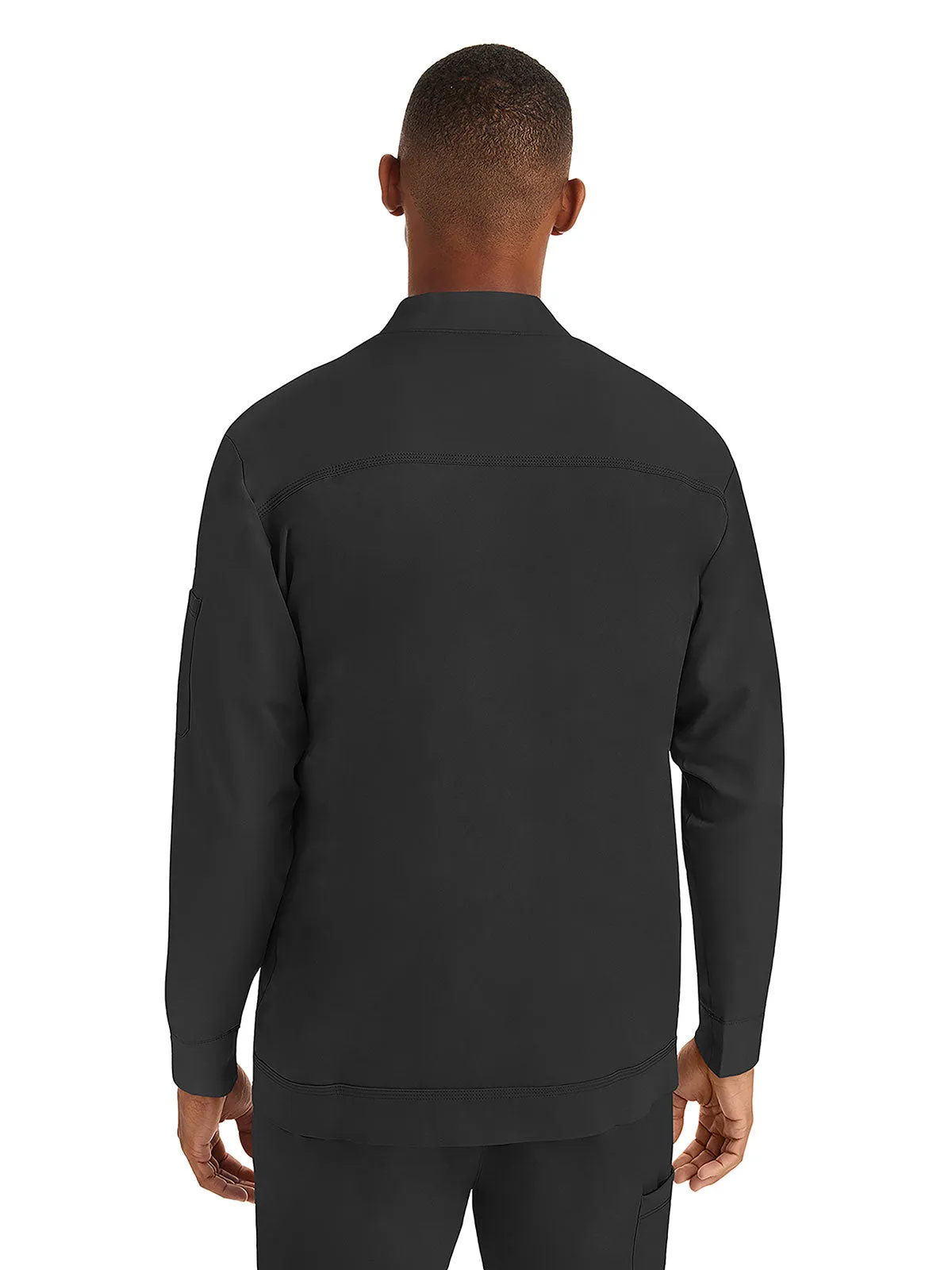 HH Works - Men's Michael Zip Front Solid Scrub Jacket