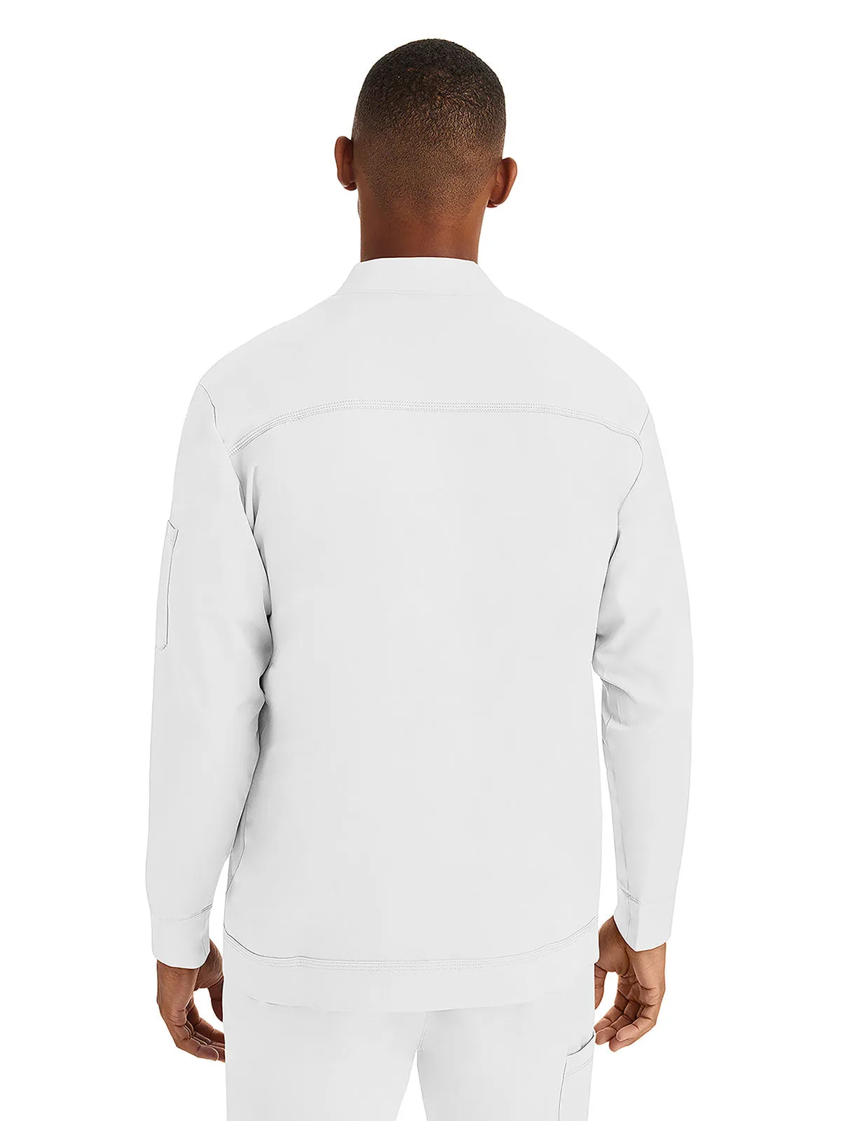 HH Works - Men's Michael Zip Front Solid Scrub Jacket