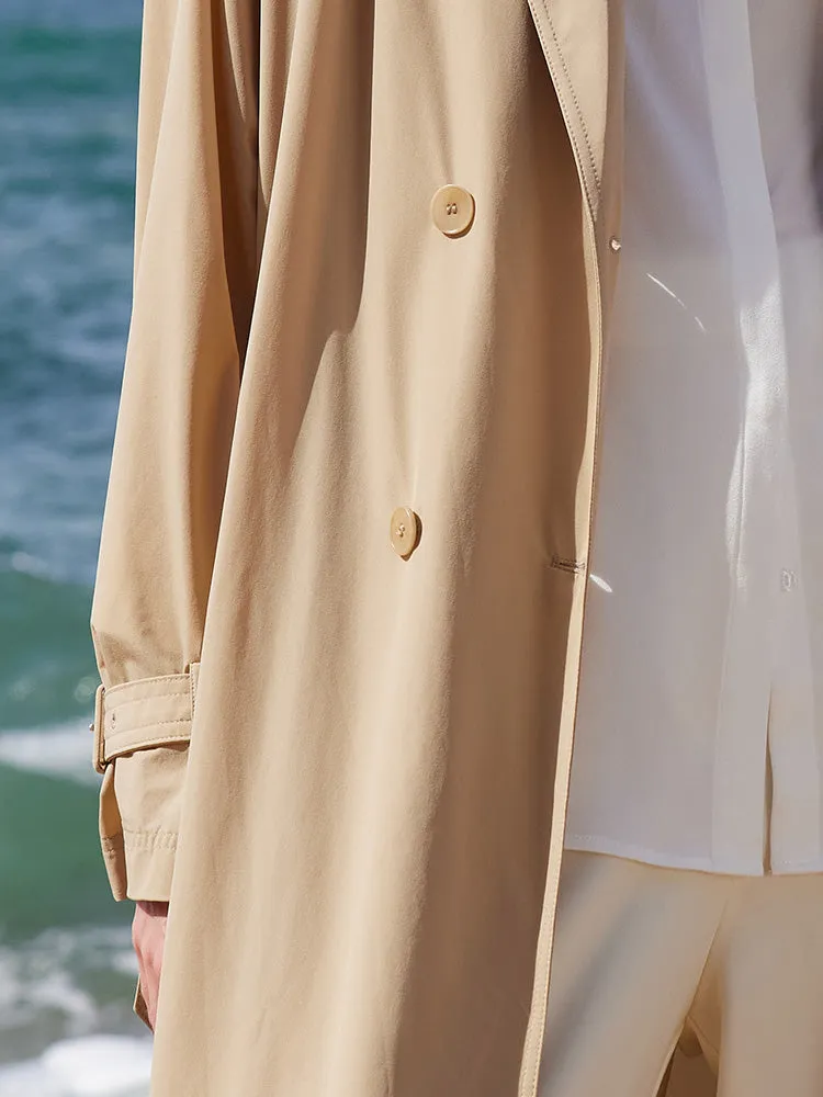 Lightweight Trench Coat With Belt