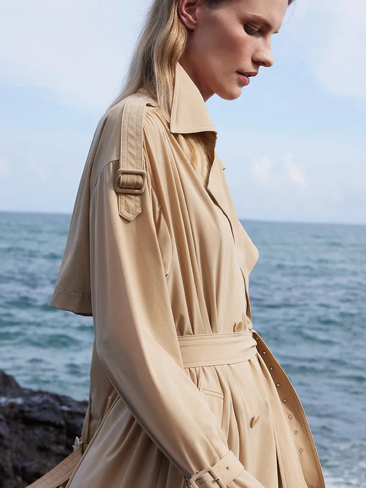 Lightweight Trench Coat With Belt