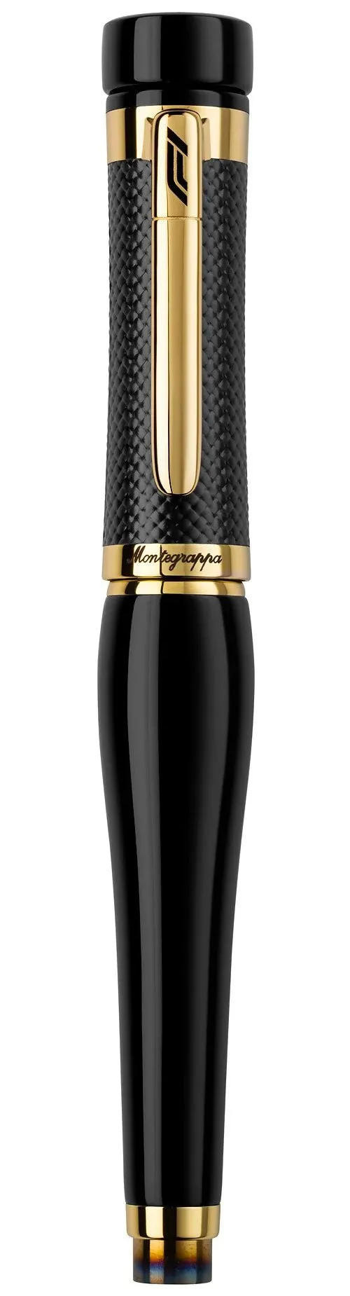 Limited Edition Montegrappa F1 Speed Podium Black Stub Nib Yellow Gold/Black Fountain Pen ISS1L8BC