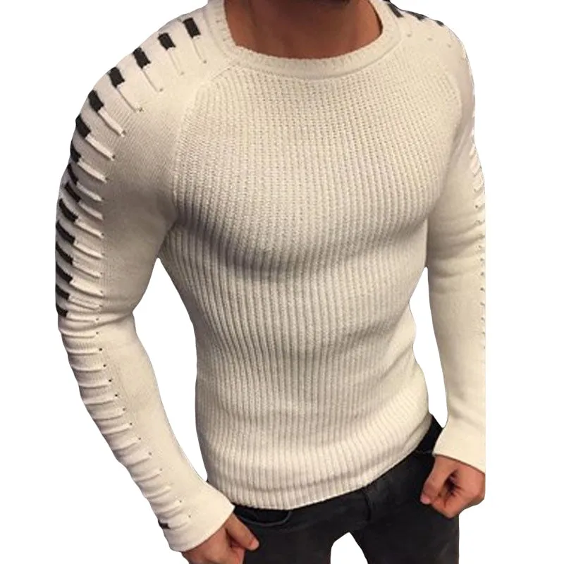 Long-sleeved Crewneck Knitted Sweater