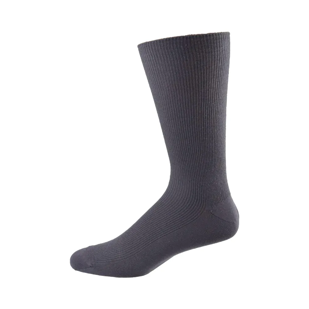 Men's Diabetic Crew Socks in Combed Cotton (3 Pair and 4 Pair Packs)