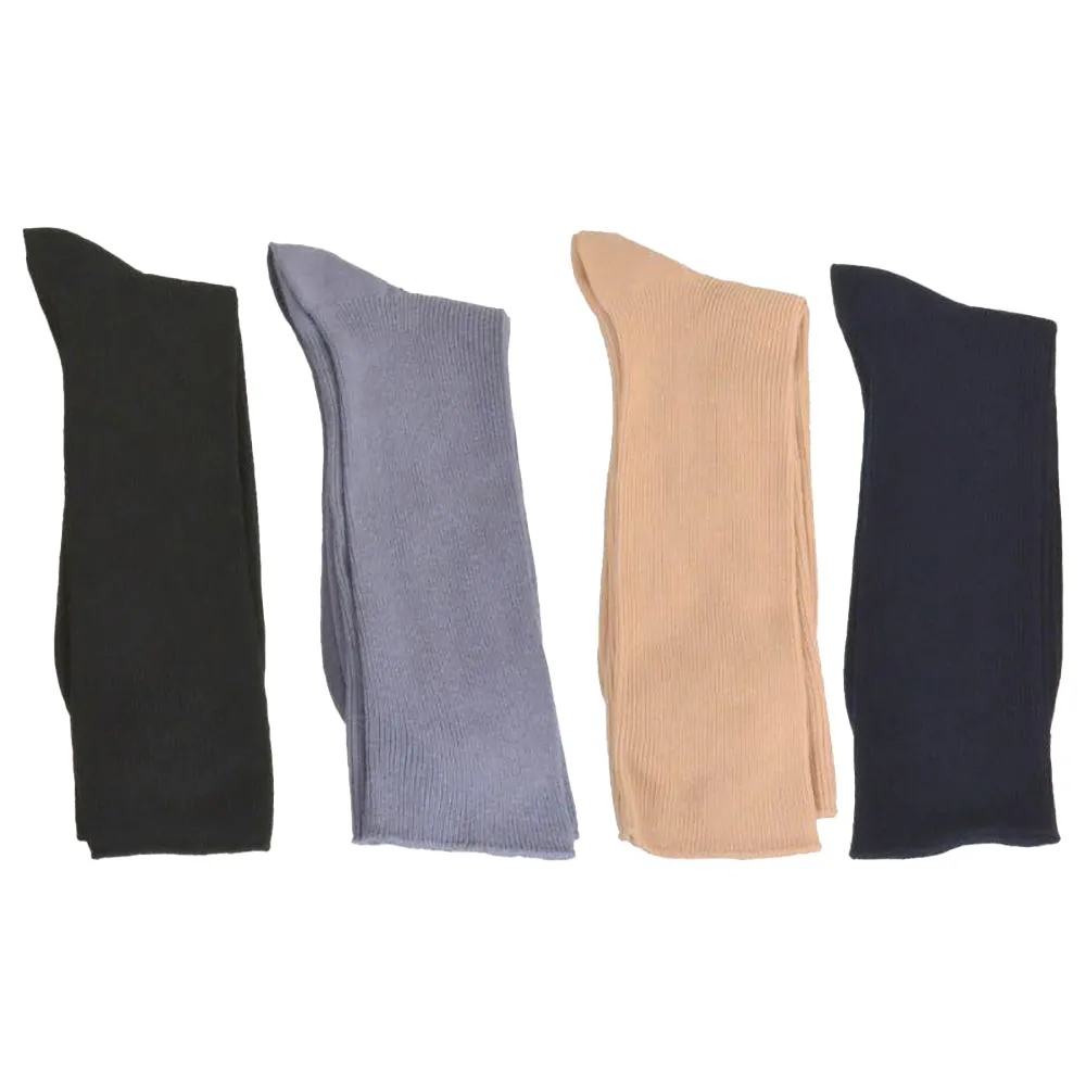 Men's Diabetic Crew Socks in Combed Cotton (3 Pair and 4 Pair Packs)