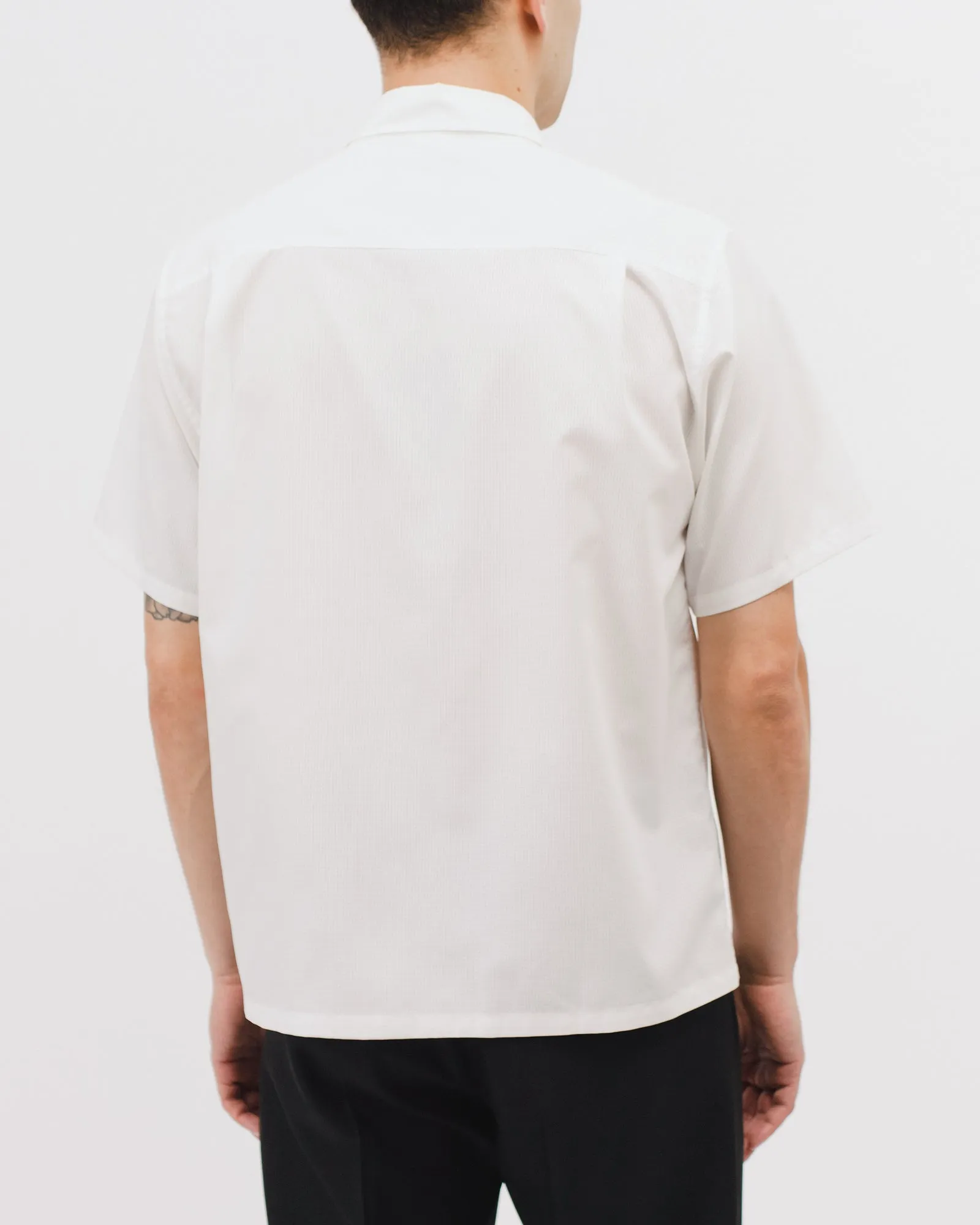 Mesh SS Shirt - Natural White