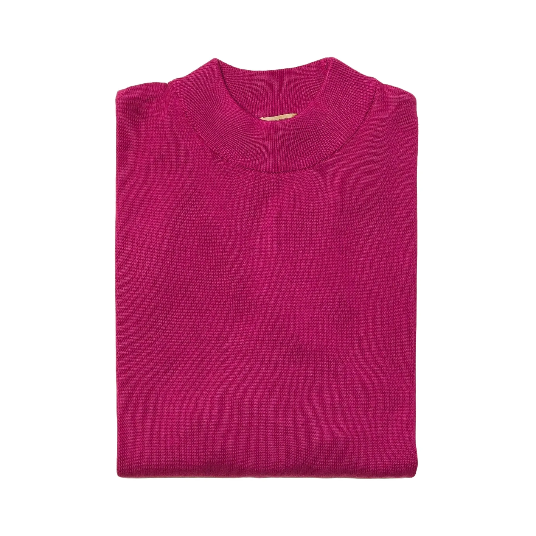 Mock Neck Sweater color Magenta