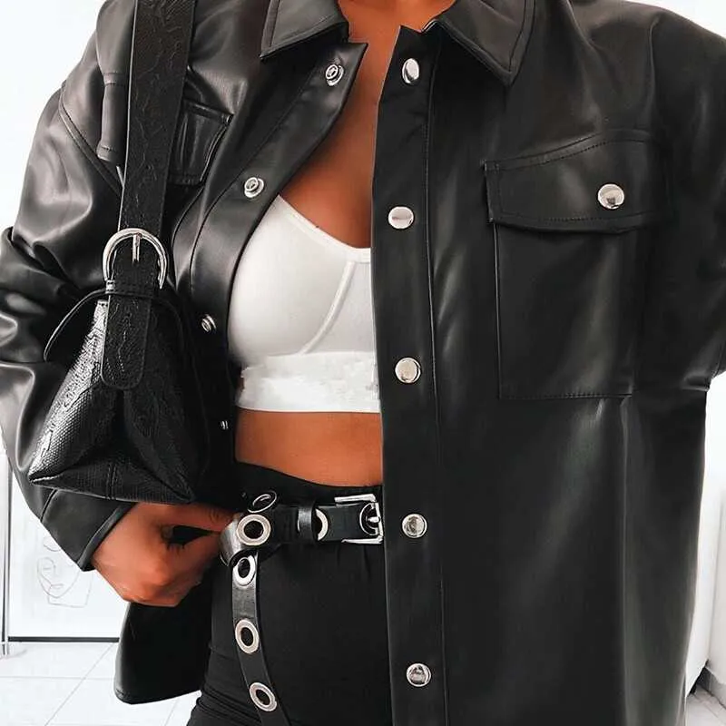 Motorcycle Style Leather Coat