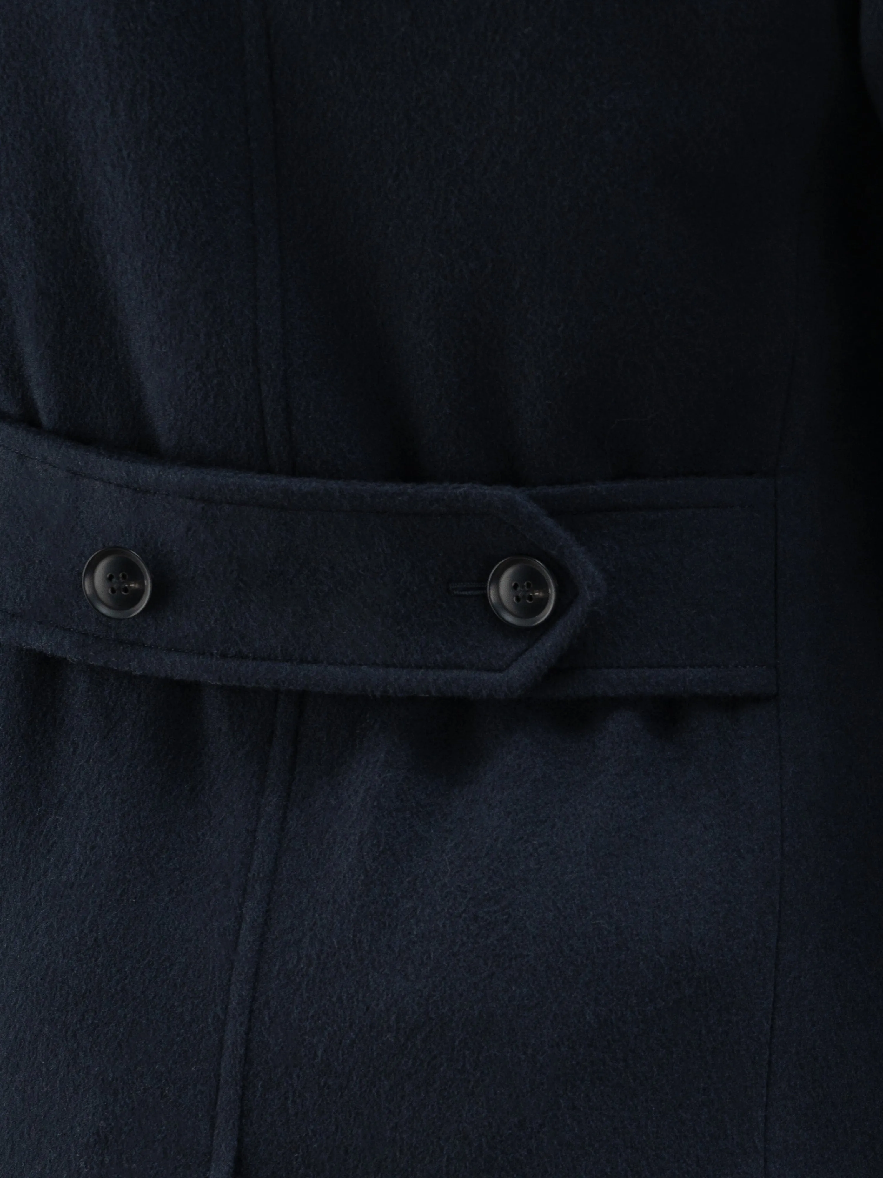 Navy Cashmere Coat