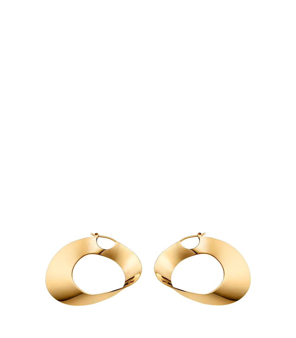 Éole Hoop Earrings - 24 carat gold gilded