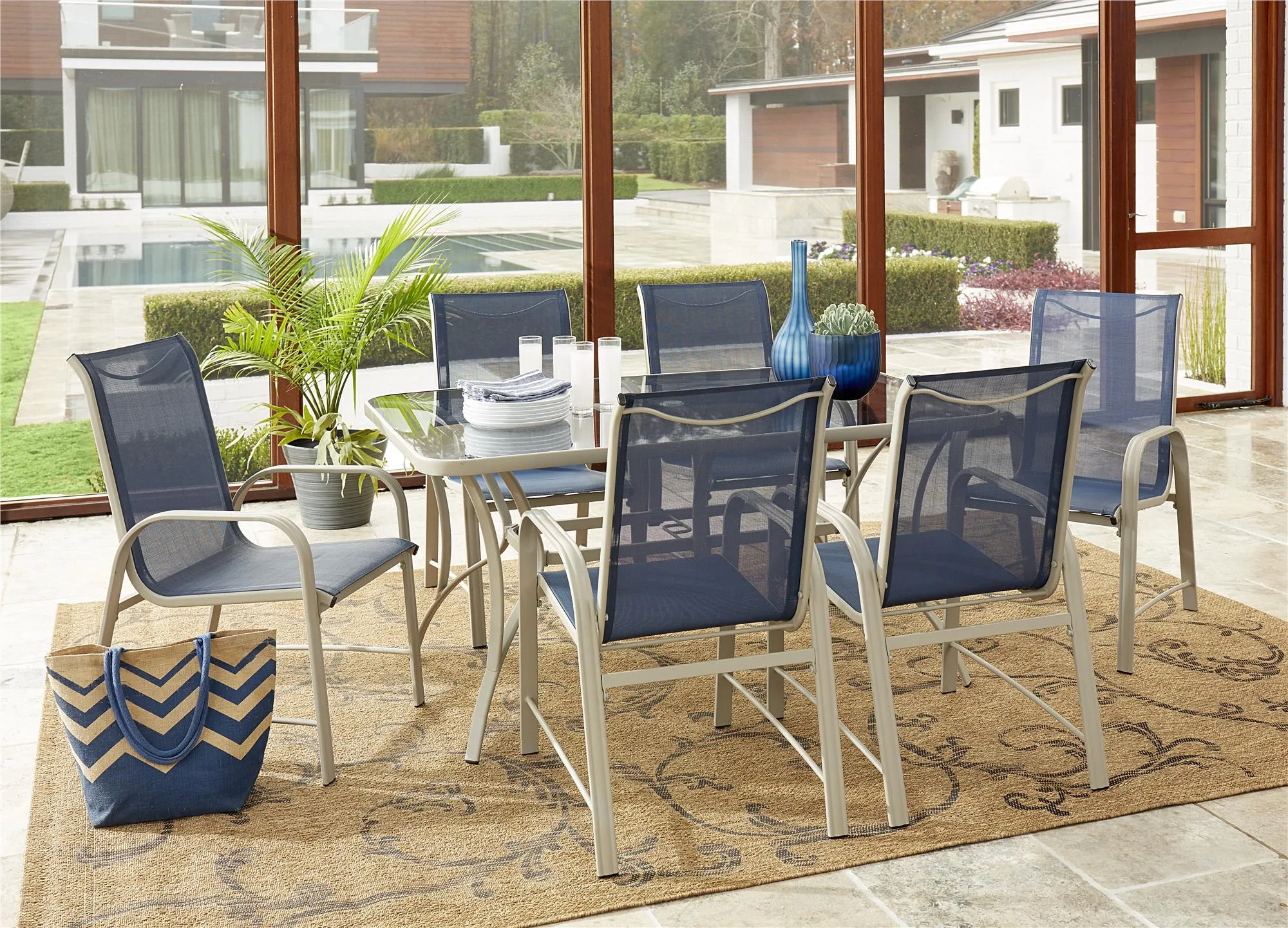 Paloma Steel Patio Dining Chairs