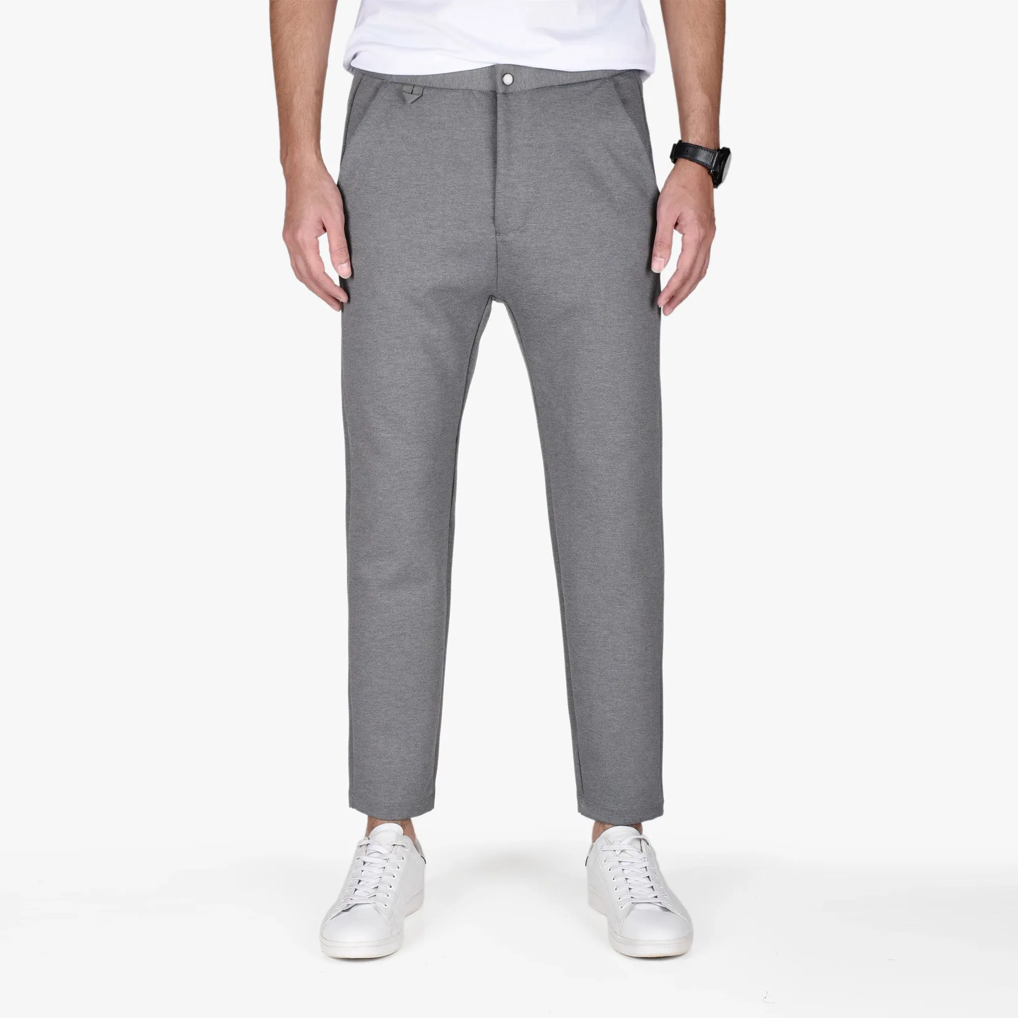 PB - Men 'Grey' Comfort Fit Tailored Trousers ZR523