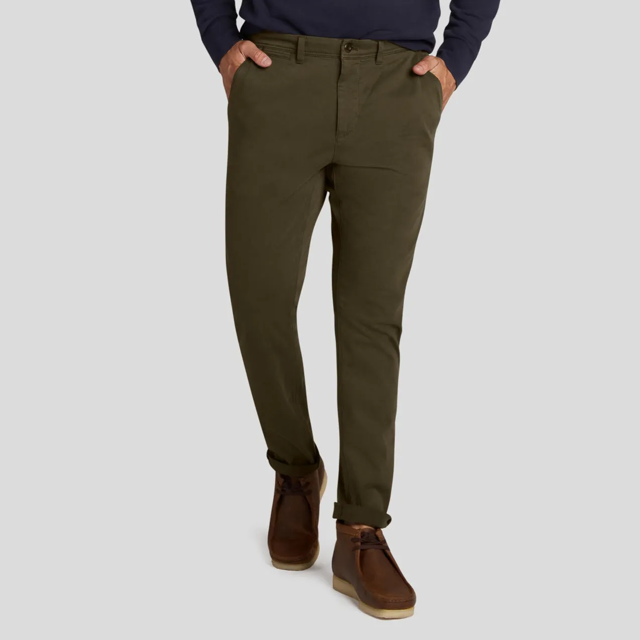 Precision Stretch Classic Fit Chino - Dark Olive