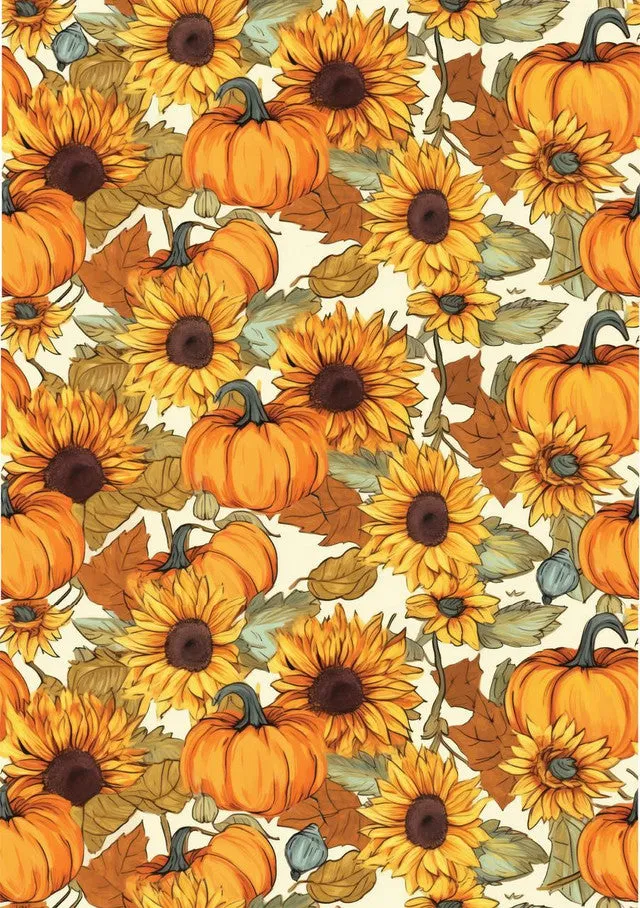 Pumpkin Patch A3 Rice Decoupage Paper