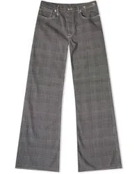 R13W7020D139A Jane glen plaid wide leg jean