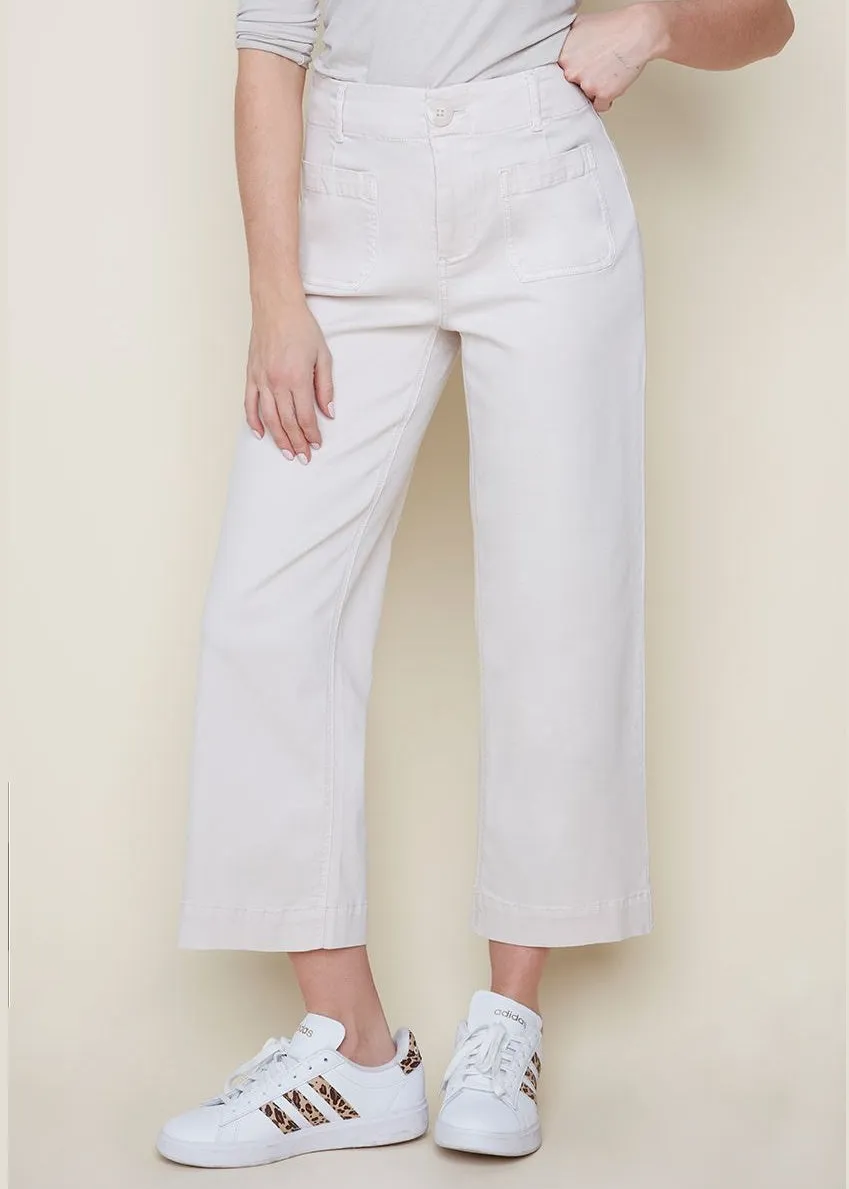 Renuar - Cropped Wide Leg Jean