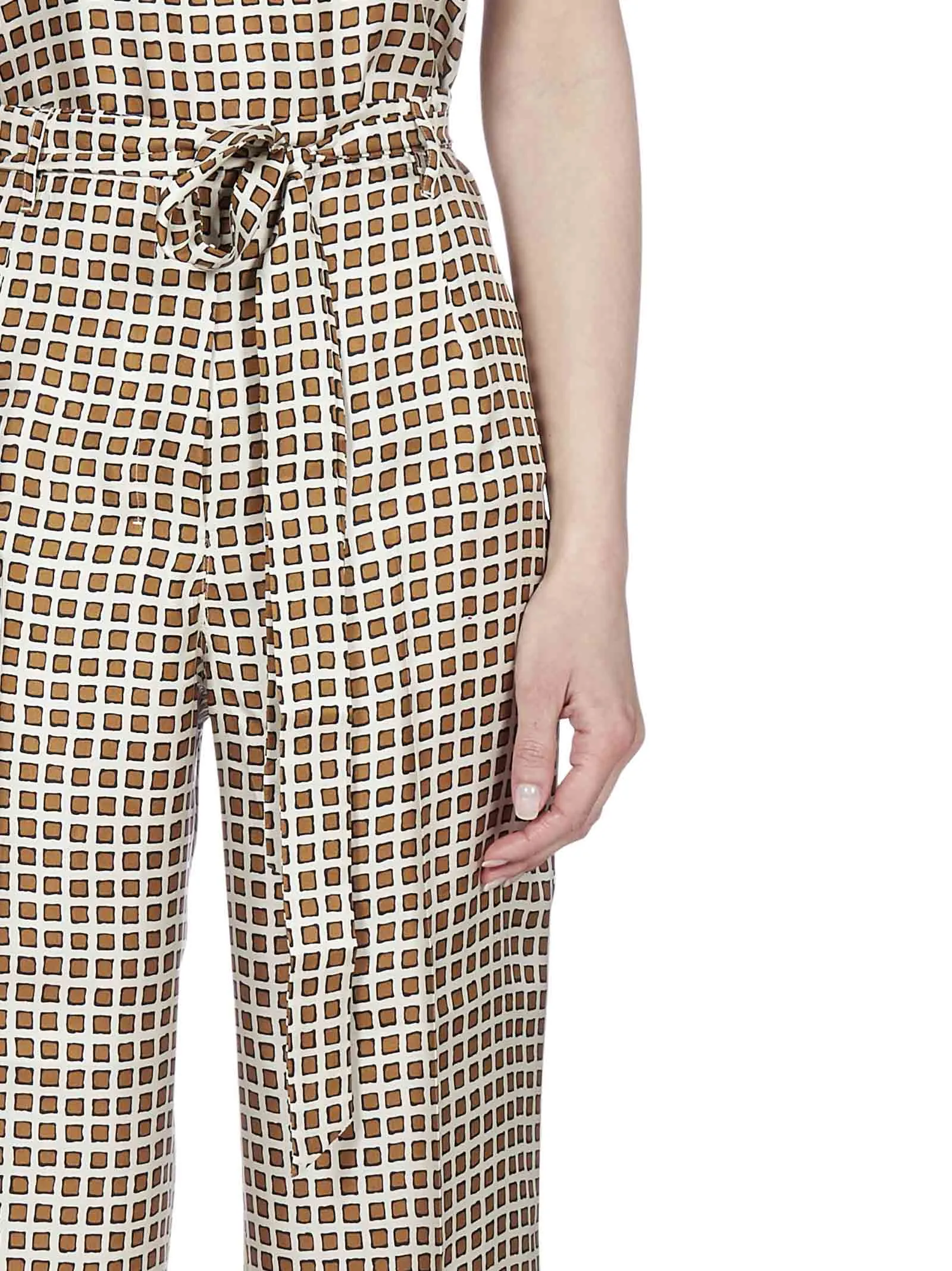 'S Max Mara Printed Wide Leg Trousers