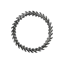 Serpent's Trace Slim Bracelet - Silver Black Rhodium