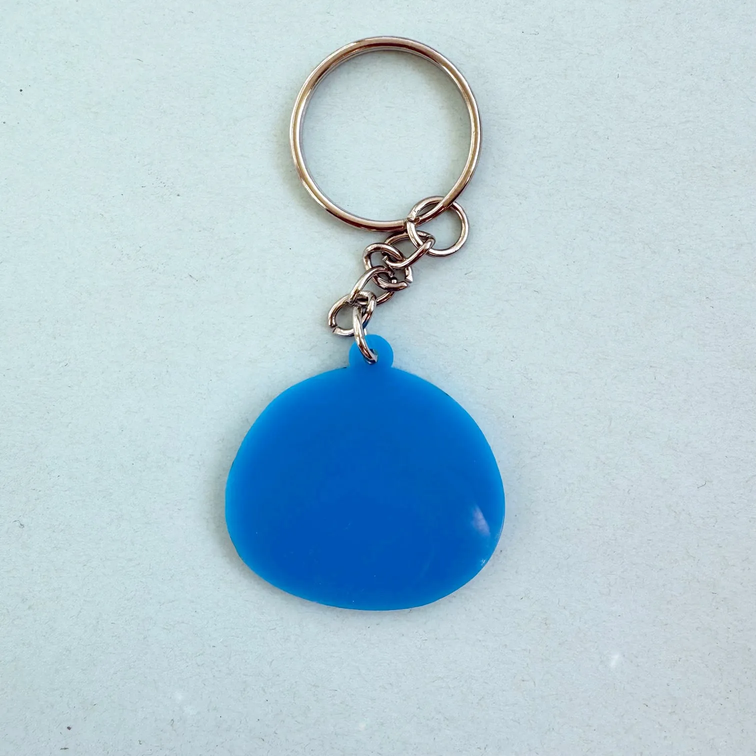 Taiyaki Fish Penguin Charm - Blue Acrylic