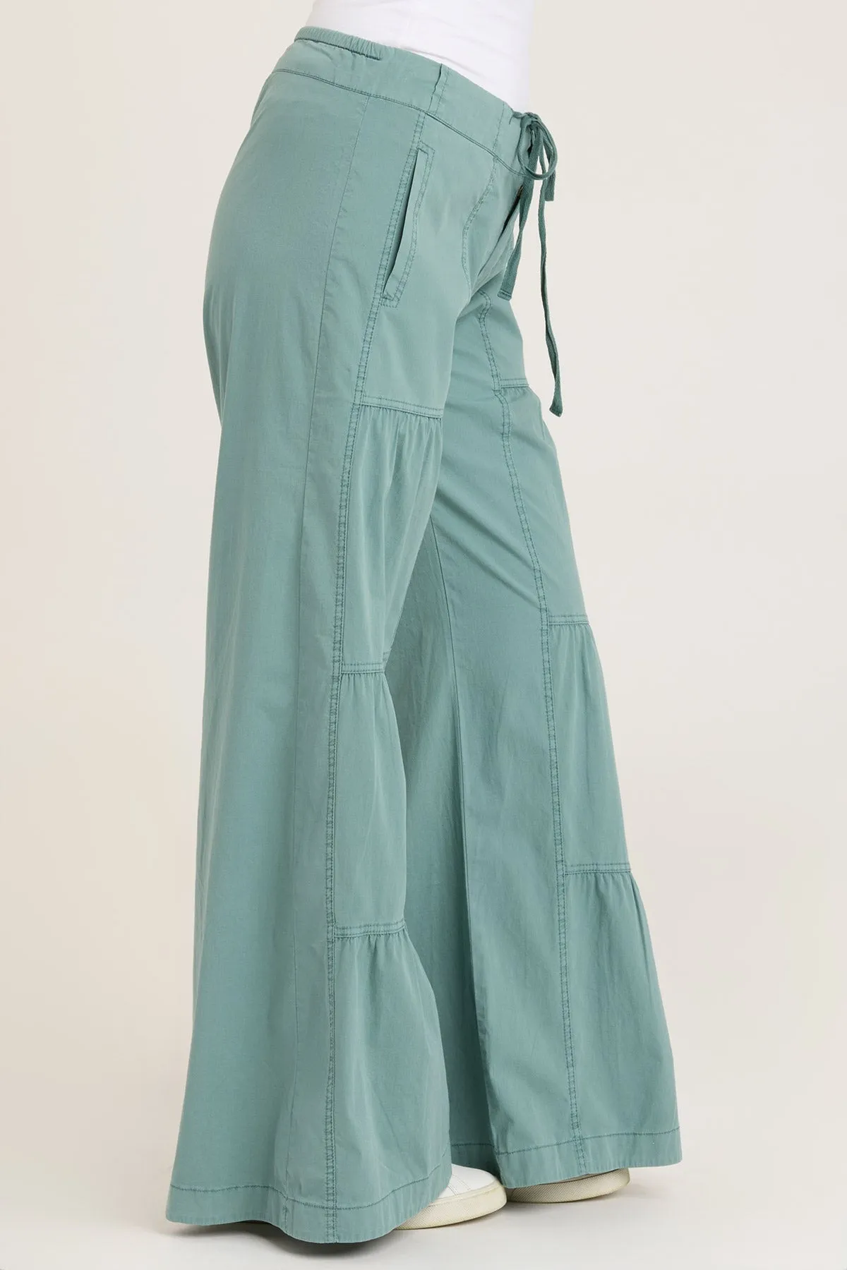 Terraced Wide Leg Pant