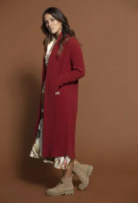 Terracotta Knitted Coat