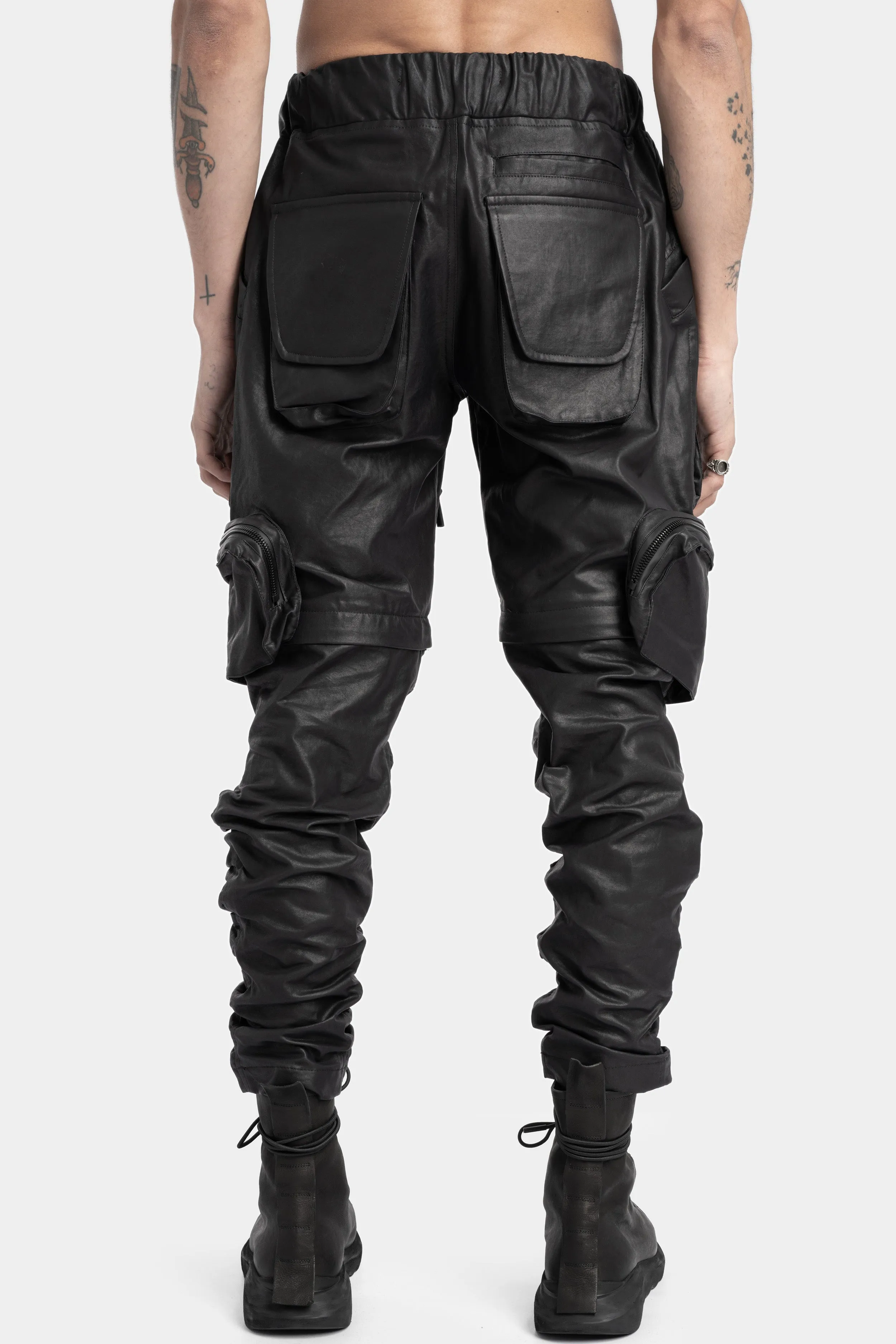 Transformable recoil coated pants